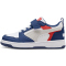 PUMA Rebound V6 Lo AC+ Sneaker mit Klettverschluss Kinder 33 - blue jewel/feather gray/puma white 30