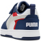 PUMA Rebound V6 Lo AC+ Sneaker mit Klettverschluss Kinder 33 - blue jewel/feather gray/puma white 30