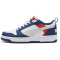 PUMA Rebound V6 Lo Sneaker Kinder 33 - blue jewel/feather gray/puma white 35.5