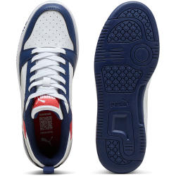 PUMA Rebound V6 Lo Sneaker Kinder 33 - blue jewel/feather gray/puma white 38.5