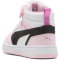 PUMA Rebound V6 Mid AC+ Sneaker Kinder 43 - PUMA white/PUMA black/pearl pink 32