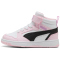 PUMA Rebound V6 Mid AC+ Sneaker Kinder 43 - PUMA white/PUMA black/pearl pink 35