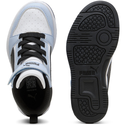 PUMA Rebound V6 Mid AC+ Sneaker Kinder 42 - PUMA white/snow mountain blue/PUMA black 32