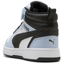 PUMA Rebound V6 Mid AC+ Sneaker Kinder 42 - PUMA white/snow mountain blue/PUMA black 35