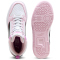 PUMA Rebound V6 Mid-Top Sneaker Kinder 43 - PUMA white/PUMA black/pearl pink 35.5