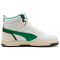 PUMA Rebound V6 Mid-Top Sneaker Kinder 41 - vapor gray/archive green/puma white 36