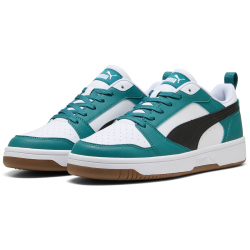 PUMA Rebound V6 Low Sneaker 60 - emerald ice/puma black/puma white 38