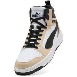 PUMA Rebound V6 High-Top Sneaker 56 - toasted almond/puma black/puma white 45
