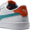 PUMA Smash 3.0 Leder-Sneaker mit Klettverschluss Kinder 27 - PUMA white/baltic sea blue 28
