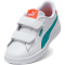 PUMA Smash 3.0 Leder-Sneaker mit Klettverschluss Kinder 27 - PUMA white/baltic sea blue 30