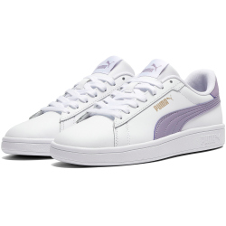 PUMA Smash 3.0 Leder-Sneaker 36 - PUMA white/lilac luster 42