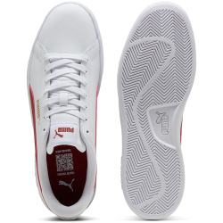 PUMA Smash 3.0 Leder-Sneaker 32 - PUMA white/bordeaux red 41