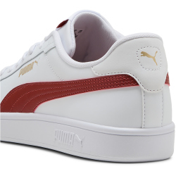 PUMA Smash 3.0 Leder-Sneaker 32 - PUMA white/bordeaux red 42