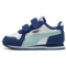 PUMA Cabana Racer Sl 20 Baby-Sneaker mit Klettverschluss 23 - PUMA white/fresh water/blue jewel 20