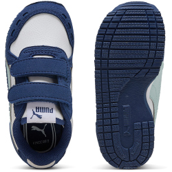PUMA Cabana Racer Sl 20 Baby-Sneaker mit Klettverschluss 23 - PUMA white/fresh water/blue jewel 21