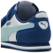 PUMA Cabana Racer SL 20 PS Sneaker mit Klettverschluß Kinder 23 - PUMA white/fresh water/blue jewel 30