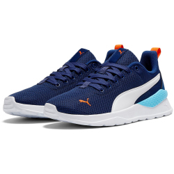 PUMA Anzarun Lite Kinder Sneaker 48 - blue jewel/puma white/vermillion 37.5