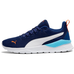 PUMA Anzarun Lite Kinder Sneaker 48 - blue jewel/puma white/vermillion 37.5