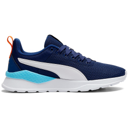 PUMA Anzarun Lite Kinder Sneaker 48 - blue jewel/puma white/vermillion 37.5