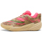 PUMA All-Pro Nitro 2 Flaujae Basketballschuhe 01 - sand dune/pure pink/green fruit 37