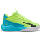 PUMA Dagger 2 Basketballschuhe Kinder 05 - lime squeeze/bright aqua/puma black 36