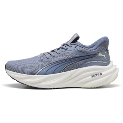 PUMA Magnify Nitro 3 Laufschuhe Damen 11 - gray sky/deep plum/vibrant silver 36