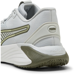 PUMA PWR Hybrid Trainingsschuhe 23 - cool light gray/feather gray/loden green/apple spritz 36