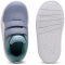 PUMA Courtflex V3 Baby-Sneaker mit Klettverschluss 17 - gray sky/puma white/baltic sea blue 22