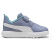 PUMA Courtflex V3 Baby-Sneaker mit Klettverschluss 17 - gray sky/puma white/baltic sea blue 22