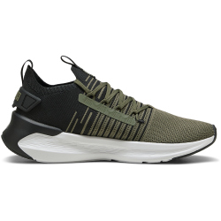 PUMA Softride Symmetry Fuzion Laufschuhe 18 - loden green/puma black/feather gray 41