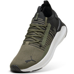 PUMA Softride Symmetry Fuzion Laufschuhe 18 - loden green/puma black/feather gray 41