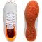 PUMA Truco IV Hallen-Fußballschuhe Kinder 01 - PUMA white/orange glow/vibrant silver 34.5