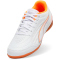 PUMA Truco IV Hallen-Fußballschuhe Kinder 01 - PUMA white/orange glow/vibrant silver 34.5