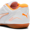 PUMA Truco IV Hallen-Fußballschuhe Kinder 01 - PUMA white/orange glow/vibrant silver 34.5