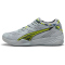 PUMA Eliminate Nitro SQD 4 Berlin Handballschuhe 01 - gray fog/yellow alert/puma black 39