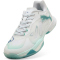 PUMA Vantage Nitro W+ Game On Handballschuhe Damen 02 - PUMA white/baltic sea blue/fresh water 35.5