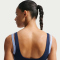 NIKE One Light-Support Sport-BH Damen 411 - midnight navy/aluminum/white XS