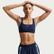 NIKE One Light-Support Sport-BH Damen 411 - midnight navy/aluminum/white XS