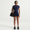 NIKE One Fitted Dri-FIT T-Shirt Damen 410 - midnight navy/white XS