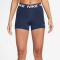 NIKE Pro Mid-Waist kurze Leggings Damen 410 - midnight navy/white XS