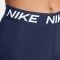 NIKE Pro Mid-Waist kurze Leggings Damen 410 - midnight navy/white XS