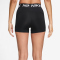 NIKE Pro Mid-Waist kurze Leggings Damen 010 - black/white XXS