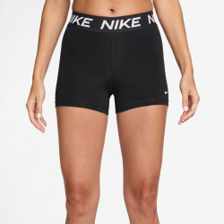 NIKE Pro Mid-Waist kurze Leggings Damen 010 - black/white XS