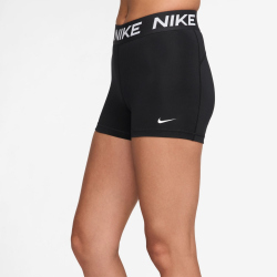 NIKE Pro Mid-Waist kurze Leggings Damen 010 - black/white XS