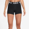 NIKE Pro Mid-Waist kurze Leggings Damen 010 - black/white XS