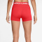 NIKE Pro Mid-Waist kurze Leggings Damen 696 - lt crimson/white XXS