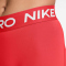 NIKE Pro Mid-Waist kurze Leggings Damen 696 - lt crimson/white M