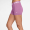 NIKE Pro Mid-Waist kurze Leggings Damen 503 - lt magenta/white M