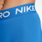 NIKE Pro Mid-Waist kurze Leggings Damen 435 - lt photo blue/white XS