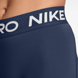 NIKE Pro Mid-Waist kurze Leggings Damen 410 - midnight navy/white XS